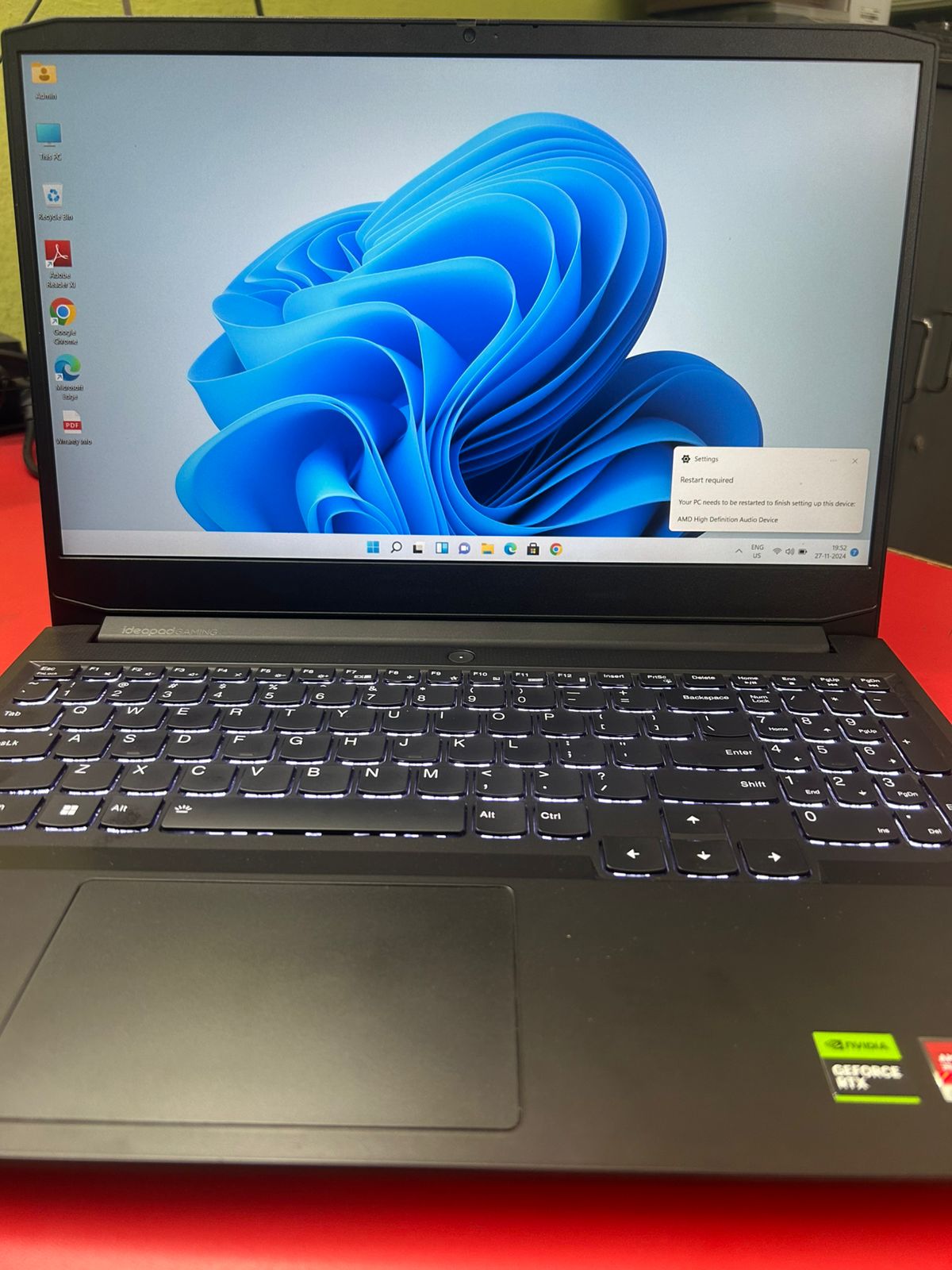 IMPORTED LENOVO IDEAPAD GAMING 3 AMD RYZEN 5 5500H PROCESSOR 8GB RAM DDR 4 512GB NVME 15.6 INCH FHD DISPLAY KEYBOARD BACKLIGHT AMD 4GB SHARED GRAPHICS RTX 2050 4GB DEDICATED GRAPHICS - DREAMZCART