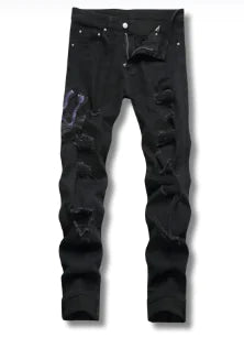 Black Python Jeans - DREAMZCART