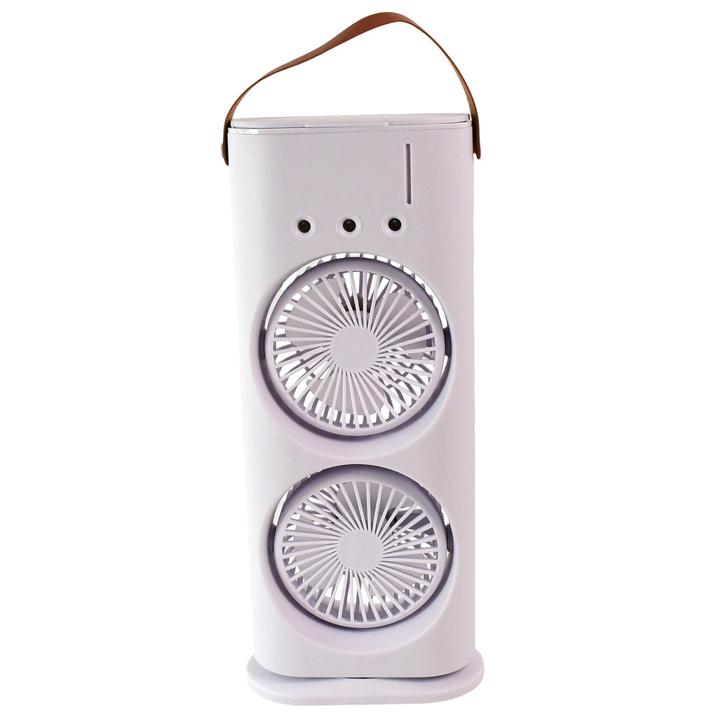 Electric Fan Desktop Double-head Powerful Air Cooler (1 Pc  With Remote)