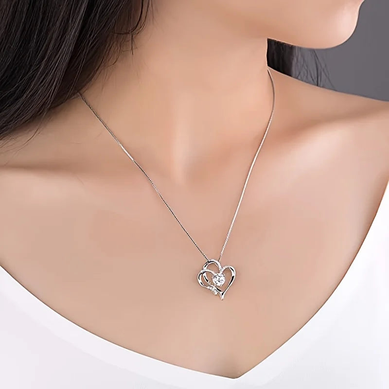 Heart Zircon Necklace - DREAMZCART