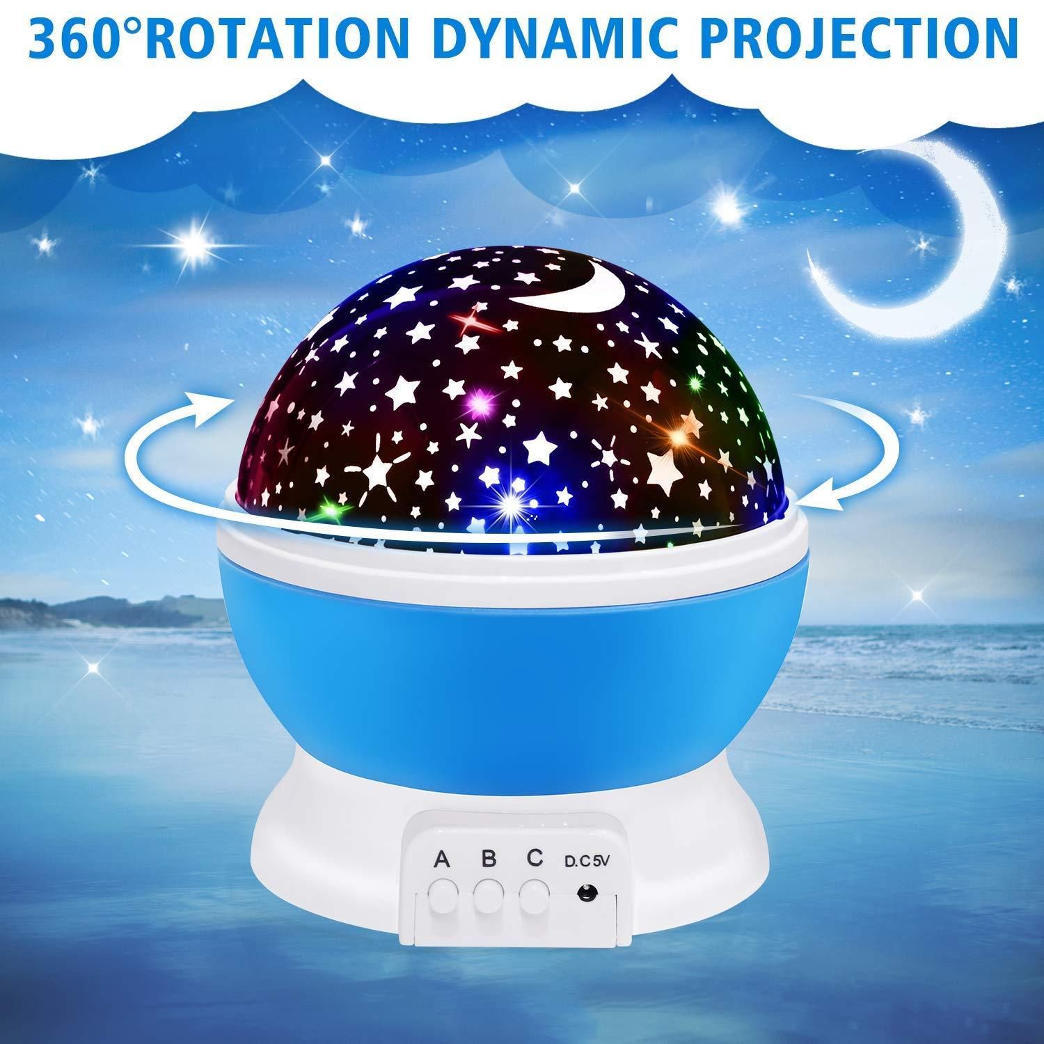 Star Master Dream Color Changing Rotating Projection Lamp - DREAMZCART