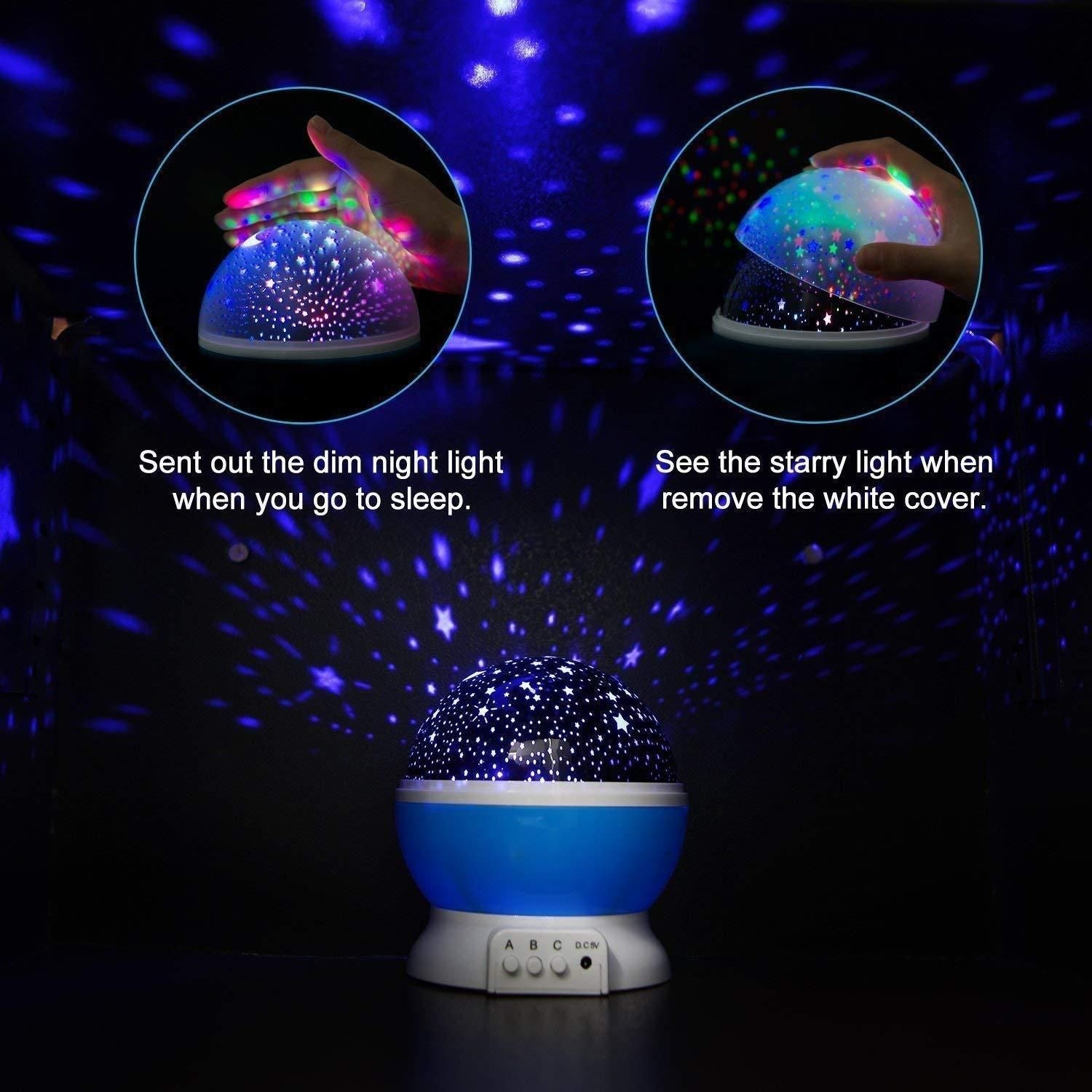 Star Master Dream Color Changing Rotating Projection Lamp - DREAMZCART