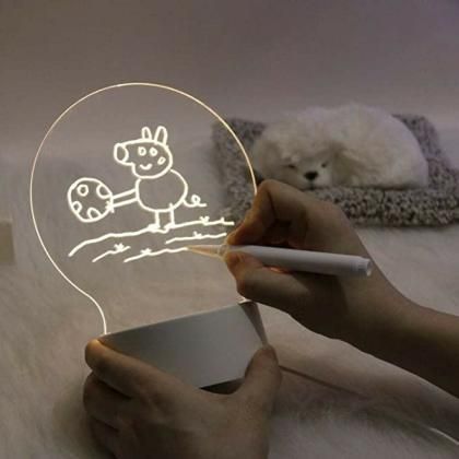 Acrylic Night Light Message Writing Board - DREAMZCART