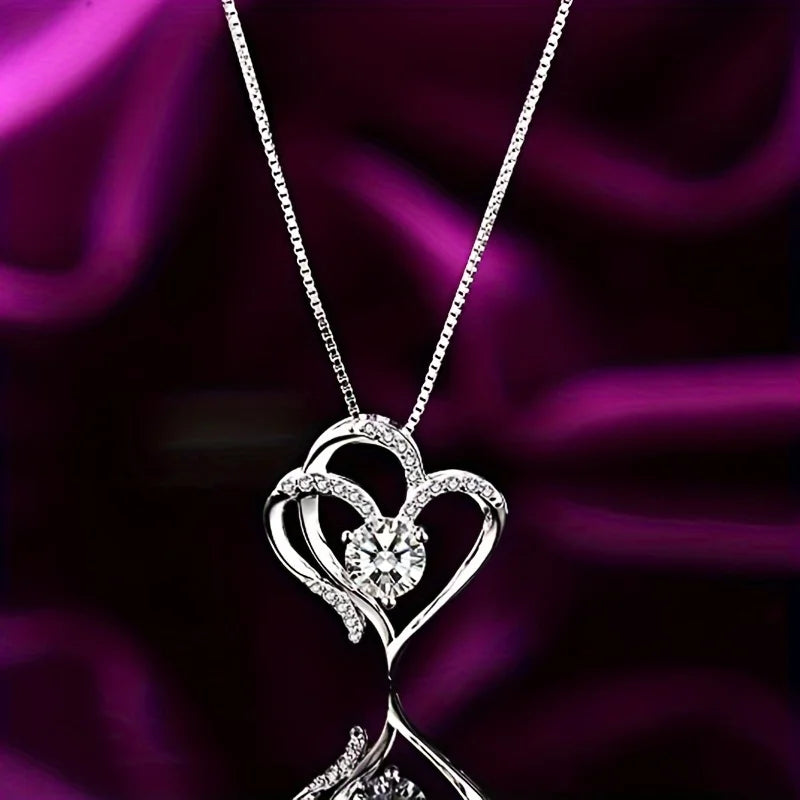 Heart Zircon Necklace - DREAMZCART