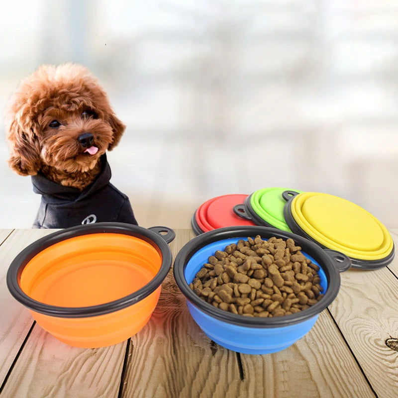 Pet Folding Silicone Bowl - DREAMZCART