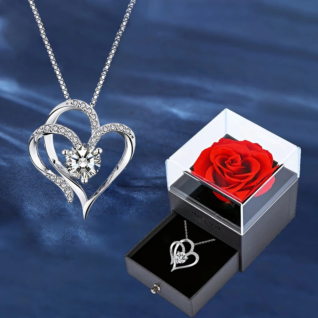 Heart Zircon Necklace - DREAMZCART