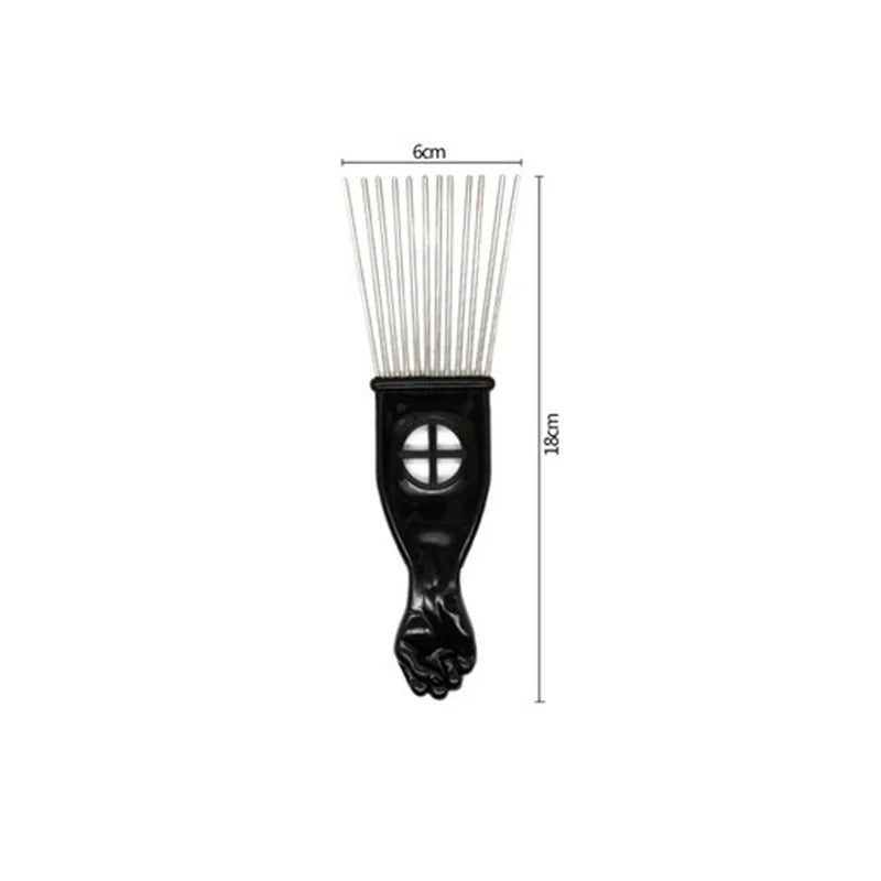 Anti-Static Metal Afro Pick Comb - DREAMZCART