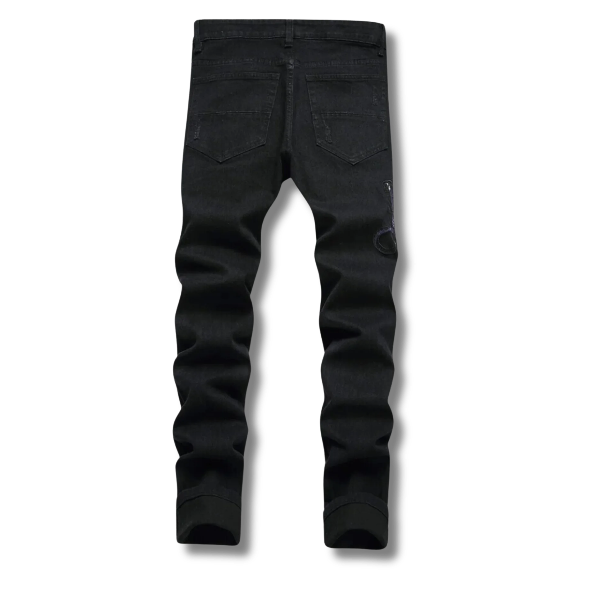 Black Python Jeans - DREAMZCART