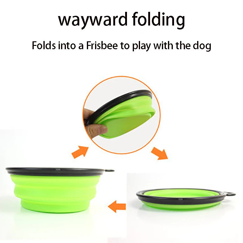 Pet Folding Silicone Bowl - DREAMZCART